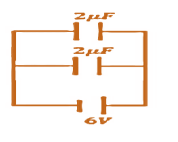 كم مقدار الشحنة بوحدة ميكرو كولوم من خلال الشكل التالي؟